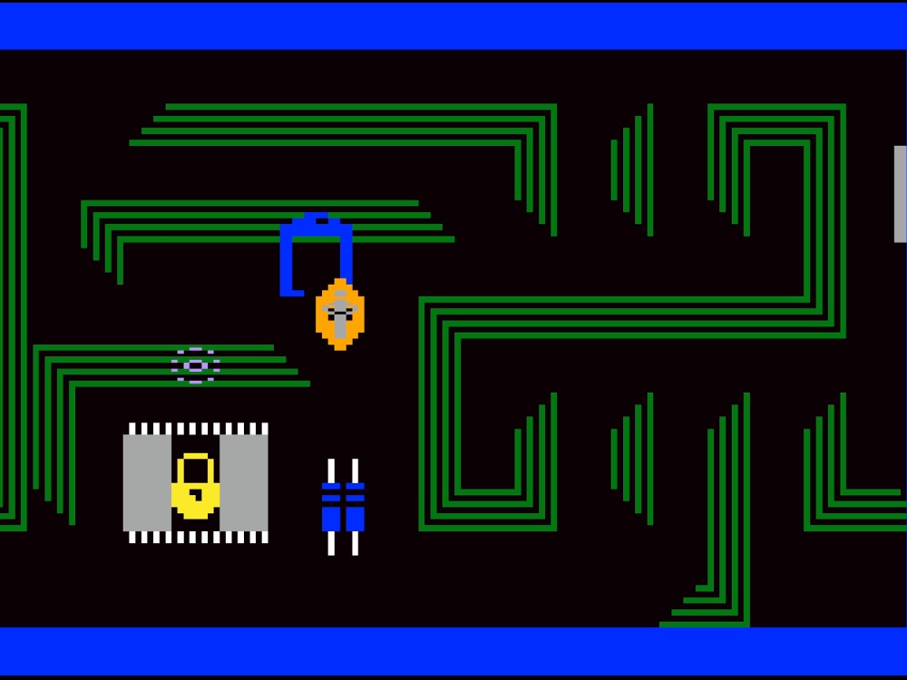 Gameplay of Tron Maze A Tron for Intellivision